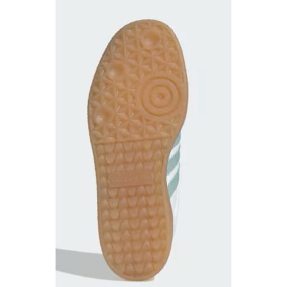 NEW ADIDAS ORIGINALS SAMBAE Women's 8.5 White/ Wonder Blue - Picture 4 of 12